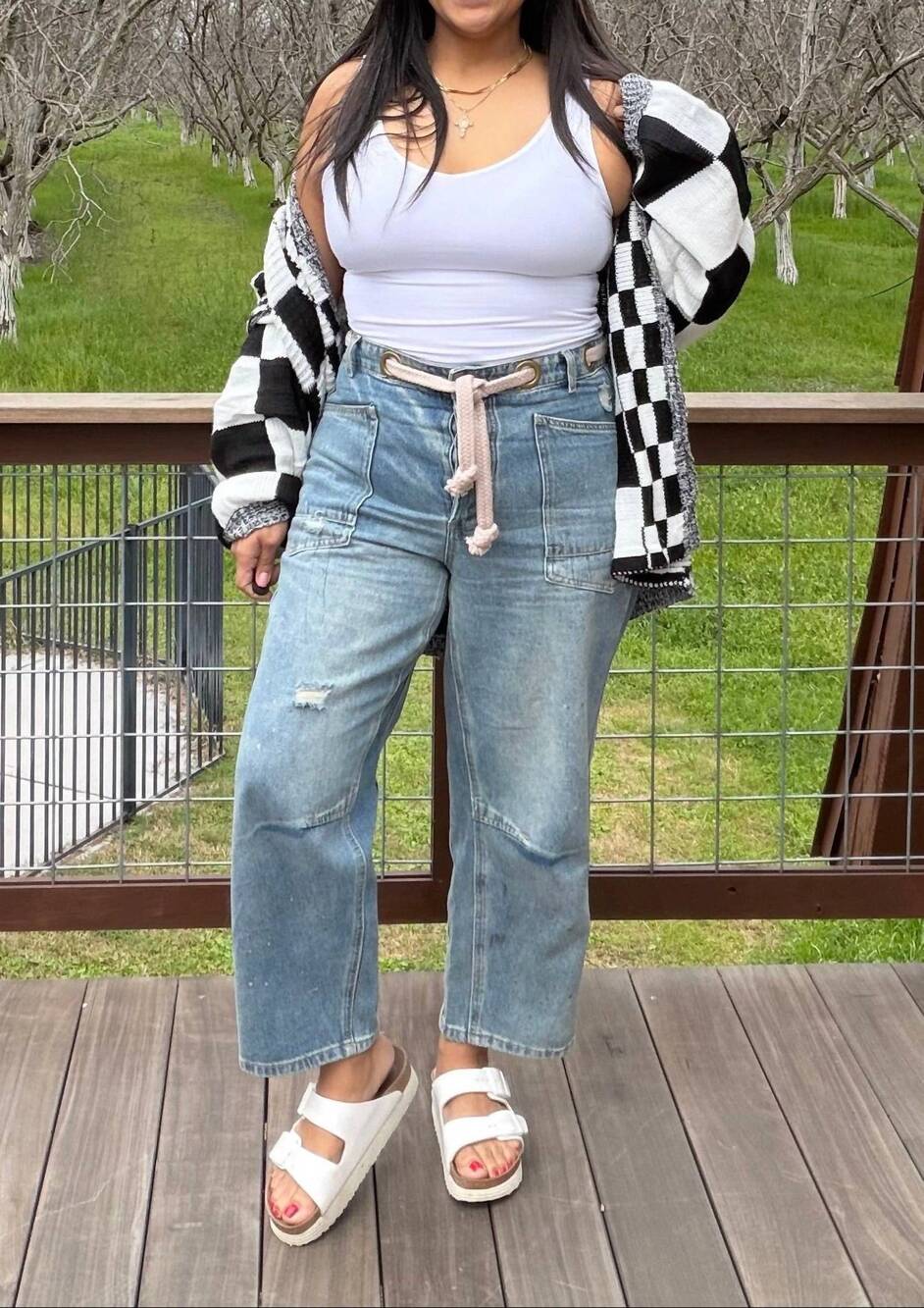 NEW BIBI relaxed fit barrel jeans in light wash